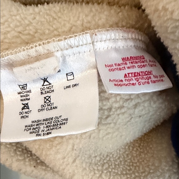 Vintage Patagonia Men’s Cream Crewneck Fleece with Green Trim - Picture 3 of 8